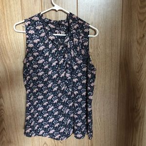 Ann Taylor ruffle neck shell